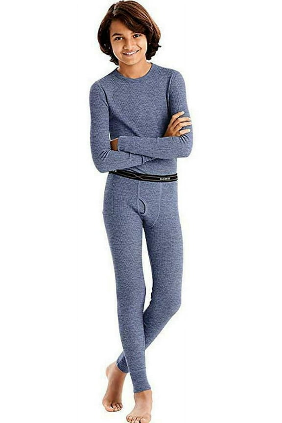 Boys' X-Temp Waffle Knit Thermal Set 129195 DENIM