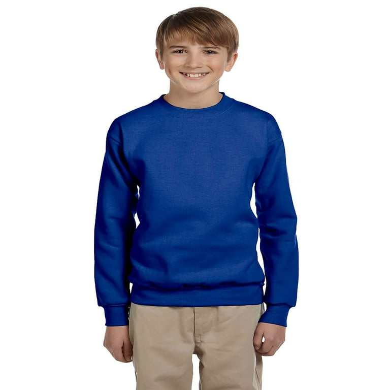 Hanes Boys Youth Comfortblend Ecosmart Crewneck Sweatshirt P360