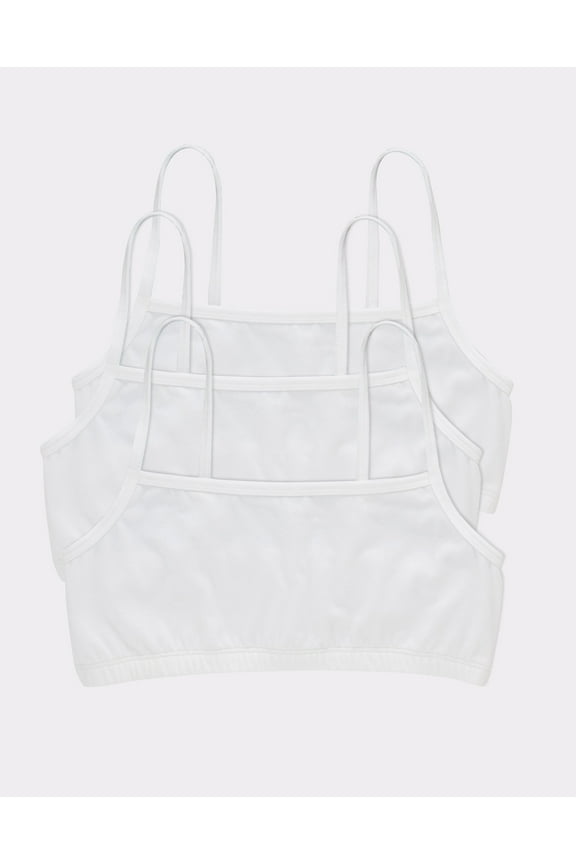 Bralette 3-Pack Women's String Crop Lightweight Soft Assorted Colors HFA001