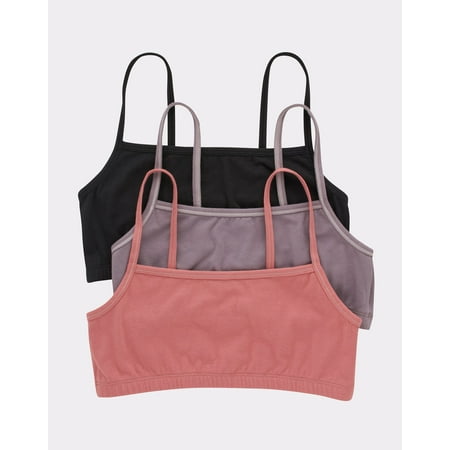 Hanes Bralette 3-Pack Women's String Crop Lightweight Soft Assorted Colors HFA001 price history and forecast - Hanes