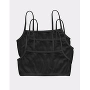 Hanes Bralette 3-Pack Women's String Crop Lightweight Soft Assorted Colors HFA001