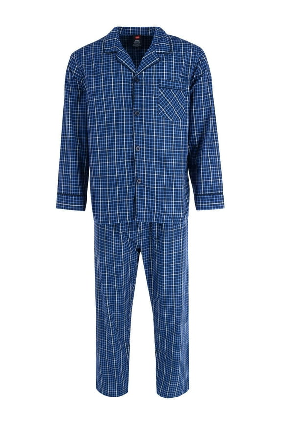 Broadcloth Long Sleeve Pajama Set (Men Big & Tall)