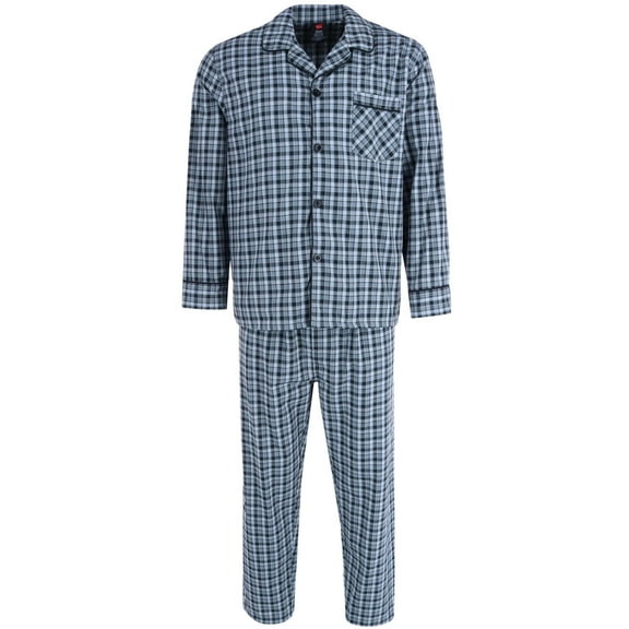 Hanes  Broadcloth Long Sleeve Pajama Set (Men Big & Tall)