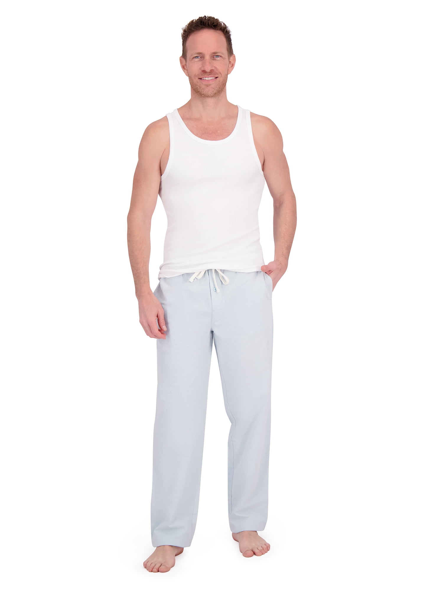 Hanes Men's Brushed Oxford Woven Sleep Pajama Pants, Sizes S-2X