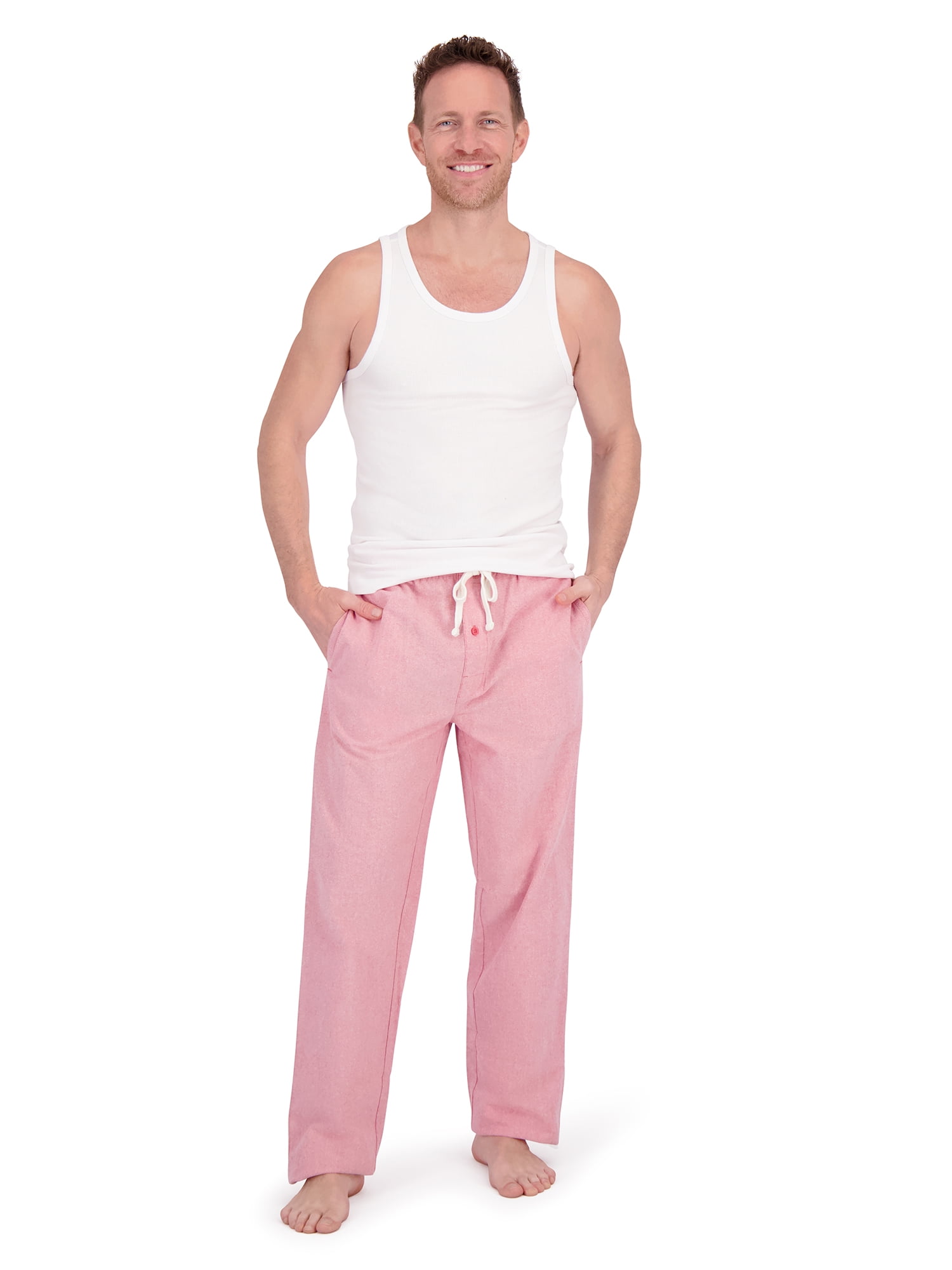 Hanes Men's Brushed Oxford Woven Sleep Pajama Pants, Sizes S-2X