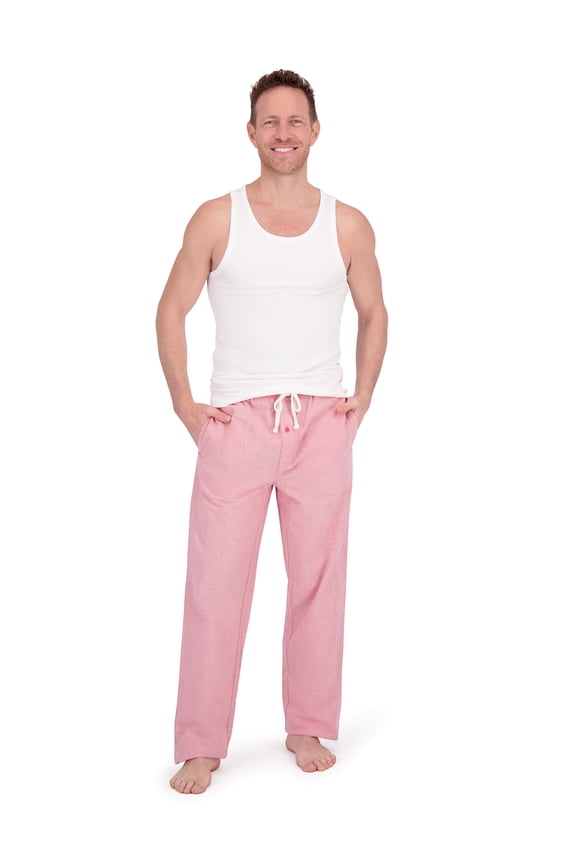 Men's Brushed Oxford Woven Sleep Pajama Pants, Sizes S-2X