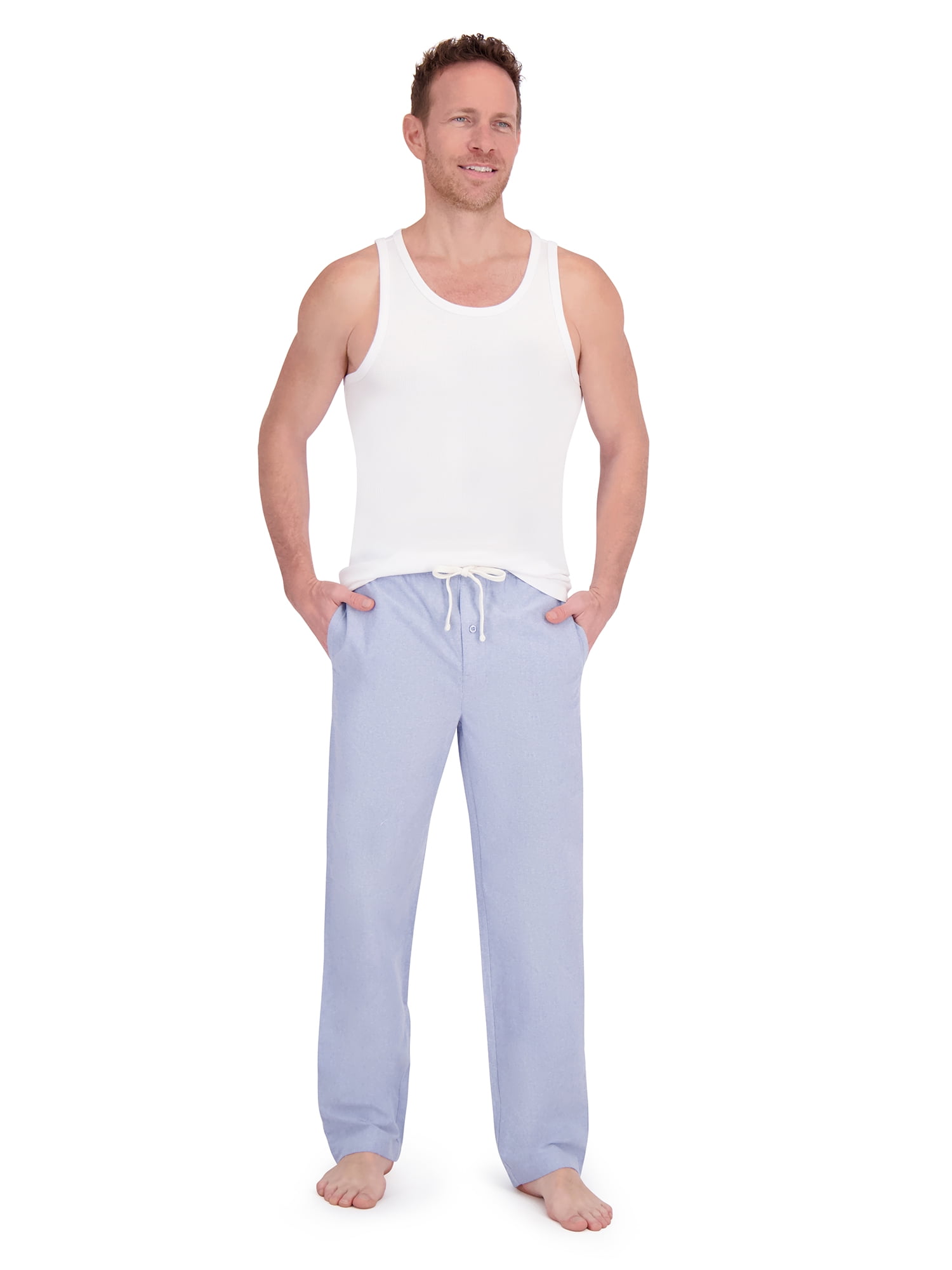 Hanes Men's Brushed Oxford Woven Sleep Pajama Pants, Sizes S-2X