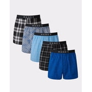 Hanes Men's Boxers 5-Pack Underwear Tagless Comfort Waist Classic Ultimate S-XL