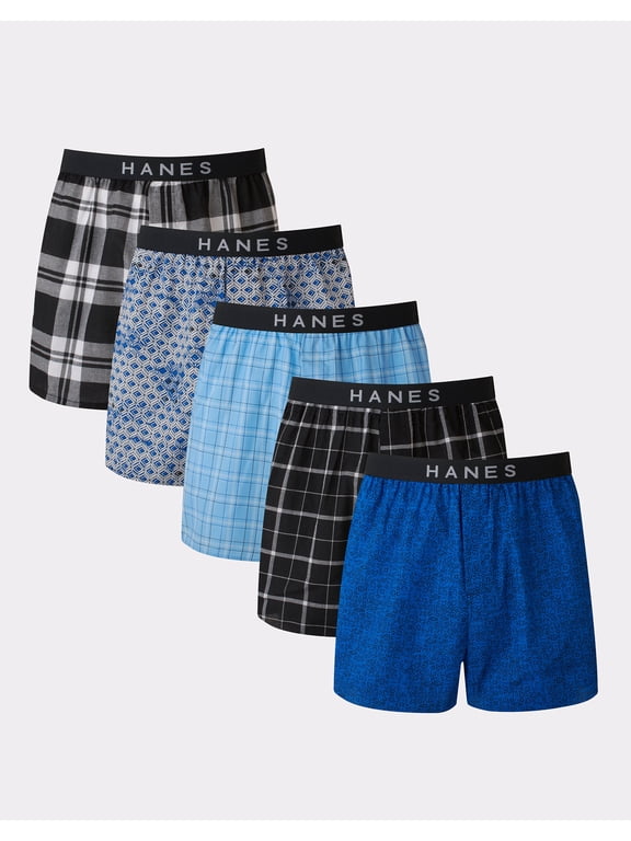 Men's Boxers 5-Pack Underwear Tagless Comfort Waist Classic Ultimate S-XL
