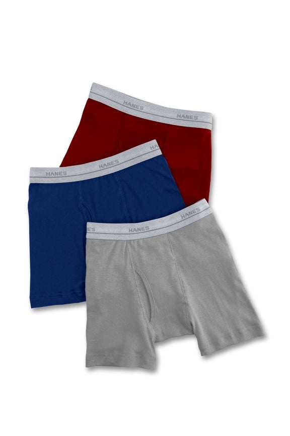 Classics Boys` Boxer Briefs, S, Assorted Solids