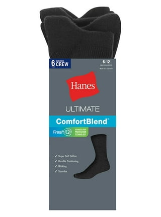 Hanes Ultimate Men's ComfortSoft Crew Socks 6-Pack