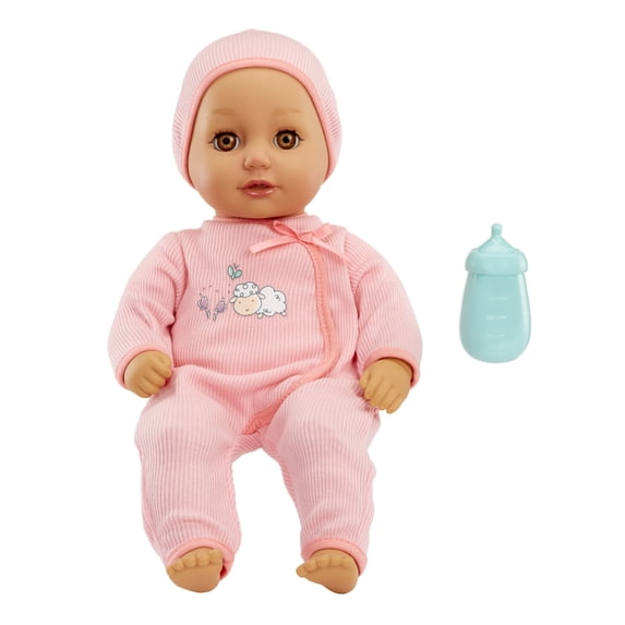 Baby Born My First Baby Doll Ava, Light Brown Eyes, Realistic Soft-Bodied Baby Doll, Kids Ages 1+, Eyes Open & Close, Bottle