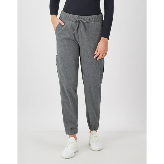 Hanes Comfort Fit Scrubs Women's Scrub Joggers Ebony Heather XL