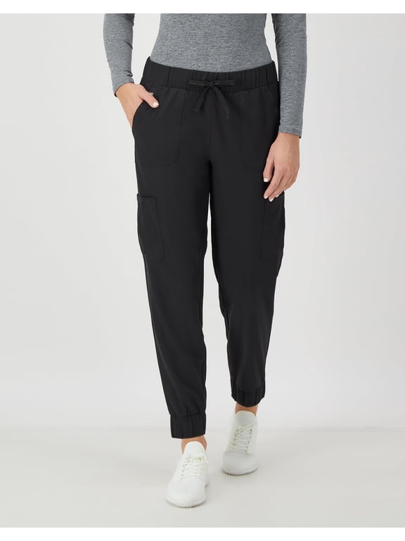 Women's Scrubs Drawstring Jogger Scrub Pants, Comfort Fit, Cargo Pockets, Sizes XS-3XL