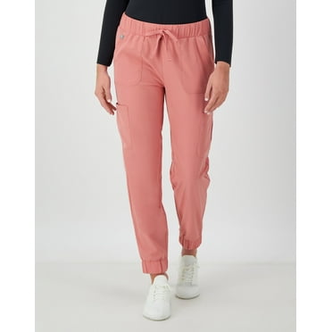 Hanes Comfort Fit Scrubs Women's Scrub Joggers Rose Ranch Pink M