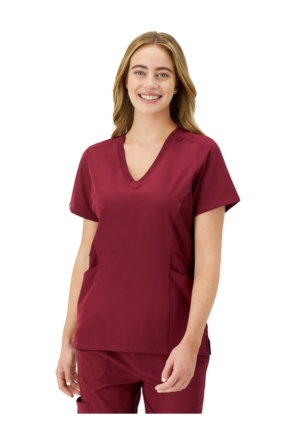 Womens Scrubs Healthcare Top, Comfort Fit Moisture-Wicking Stretch Scrubs for Women