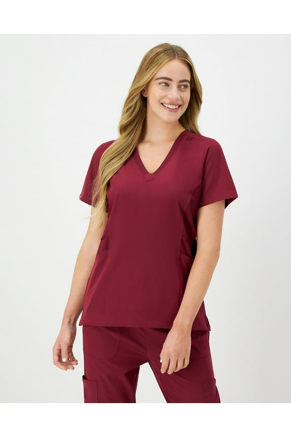 Womens Hanes Women's Scrubs V-Neck Scrub Top, Comfort Fit, Short Sleeve, Sizes S-3XL