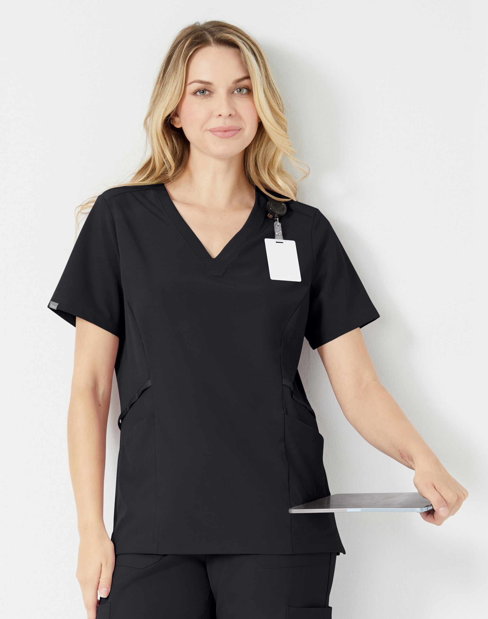 Comfort Fit Scrubs Women's Scrub Top New Ebony XL