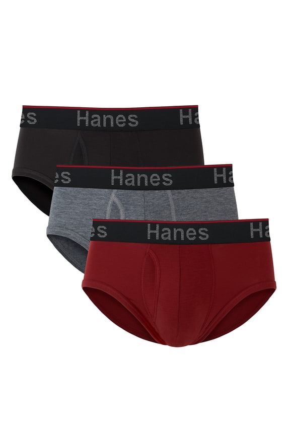 Comfort Flex Fit Men's Briefs with Total Support Pouch, 3-Pack