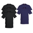 thumbnail image 1 of Hanes, Comfort Soft Crew-Neck T-Shirt Pack of 5, 3 Black / 2 Navy, S, 1 of 1