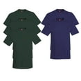thumbnail image 1 of Hanes, Comfort Soft Crew-Neck T-Shirt Pack of 5, 3 Deep Forest / 2 Navy, 3XL, 1 of 1