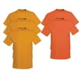 thumbnail image 1 of Hanes, Comfort Soft Crew-Neck T-Shirt Pack of 5, 3 Gold / 2 Orange, L, 1 of 1