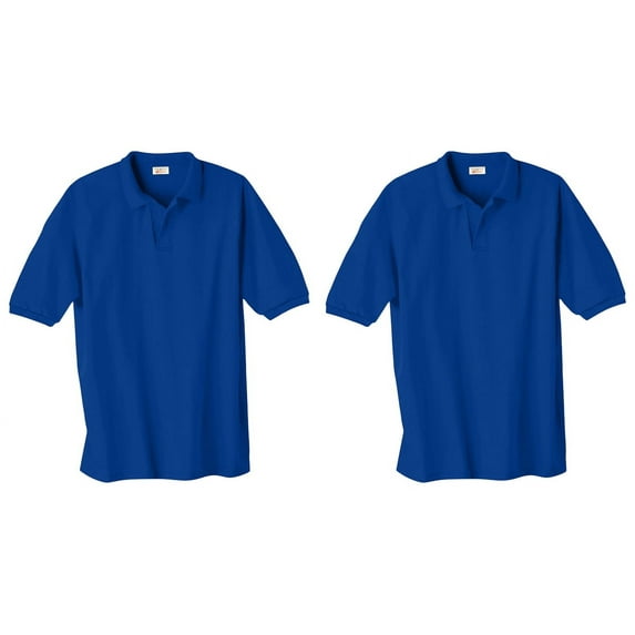 Hanes ComfortBlend EcoSmart Knit Polo Shirt, Pack of 2
