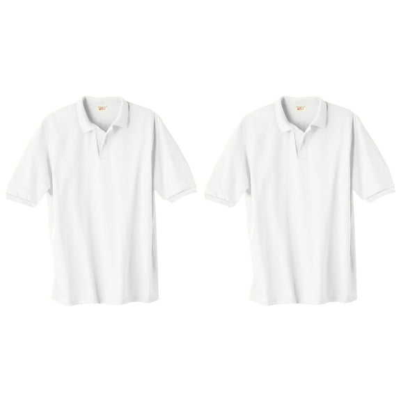 Hanes ComfortBlend EcoSmart Knit Polo Shirt, Pack of 2