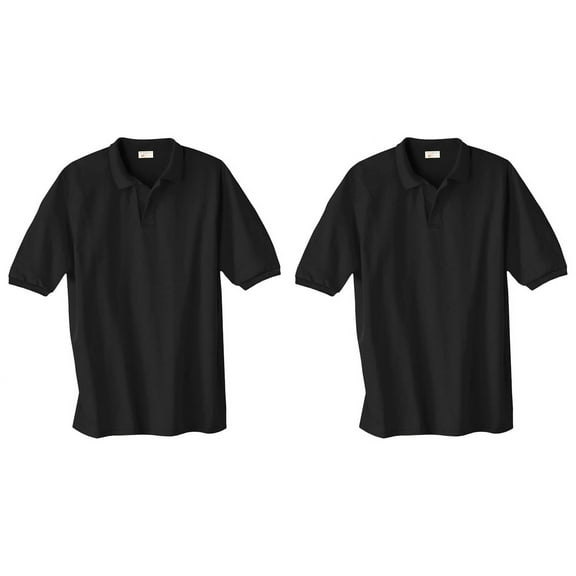 Hanes ComfortBlend EcoSmart Knit Polo Shirt, Pack of 2