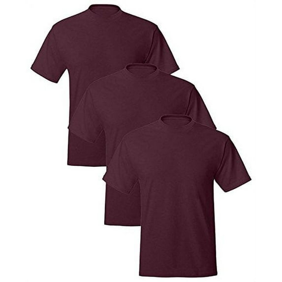 Hanes ComfortBlend® EcoSmart® Men`s Crewneck T-Shirt (Pack of 3) 3 Maroon