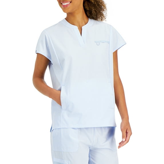 Hanes ComfortFit Stretch Women's and Women's Plus Mandarin Scrub Top