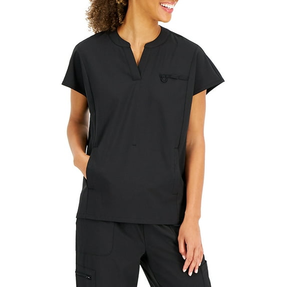 Hanes ComfortFit Stretch Women's and Women's Plus Mandarin Scrub Top