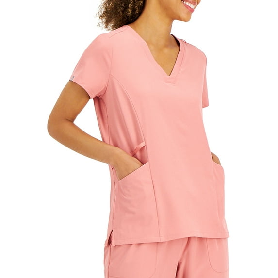 Hanes ComfortFit Stretch Women's and Women's Plus Vneck Rib Scrub Top