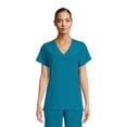 thumbnail image 1 of Hanes ComfortFit Stretch Women's and Women's Plus Vneck Rib Scrub Top, 1 of 5