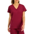 thumbnail image 1 of Hanes ComfortFit Stretch Women's and Women's Plus Vneck Rib Scrub Top, 1 of 5