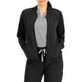 thumbnail image 1 of Hanes ComfortFit Stretch Zip-Front Bomber Scrub Jacket (Women's), 1 of 5