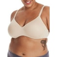 thumbnail image 1 of Hanes Womens No-Show Wireless Bra, Concealing Petals No-Show Bra with Convertible Straps, 1 of 10