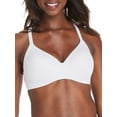 thumbnail image 1 of Hanes Womens No-Show Wireless Bra, Concealing Petals No-Show Bra with Convertible Straps, 1 of 9