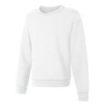 thumbnail image 1 of Hanes EcoSmart Girls' Fleece Sweatshirt White S, 1 of 2