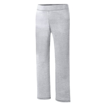 Hanes EcoSmart Girls' Fleece Sweatpants, Open Leg Light Steel L