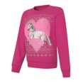 thumbnail image 1 of Hanes Girls' EcoSmart Graphic Crewneck Sweatshirt, 1 of 3