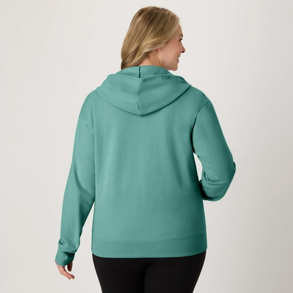 Hanes EcoSmart Women's Full-Zip Fleece Hoodie Spanish Moss S