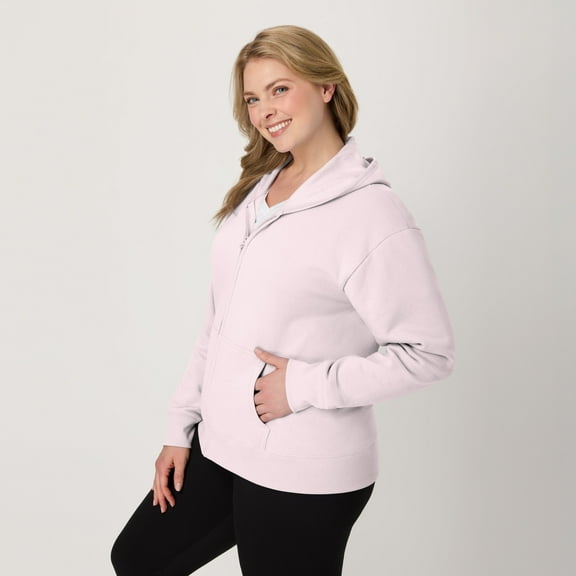 Hanes EcoSmart Women's Full-Zip Fleece Hoodie