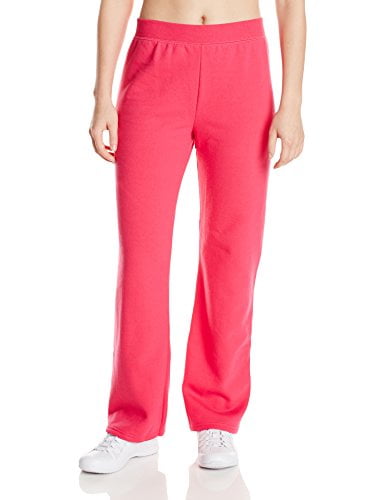 Hanes Women's Sweatpants, ComfortSoft EcoSmart Open Leg Fleece Sweatpants