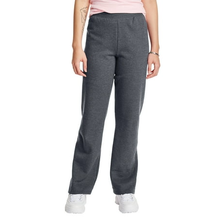 Hanes ComfortSoft EcoSmart Women's Open Bottom Fleece Sweatpants, Sizes S-XXL and Petite