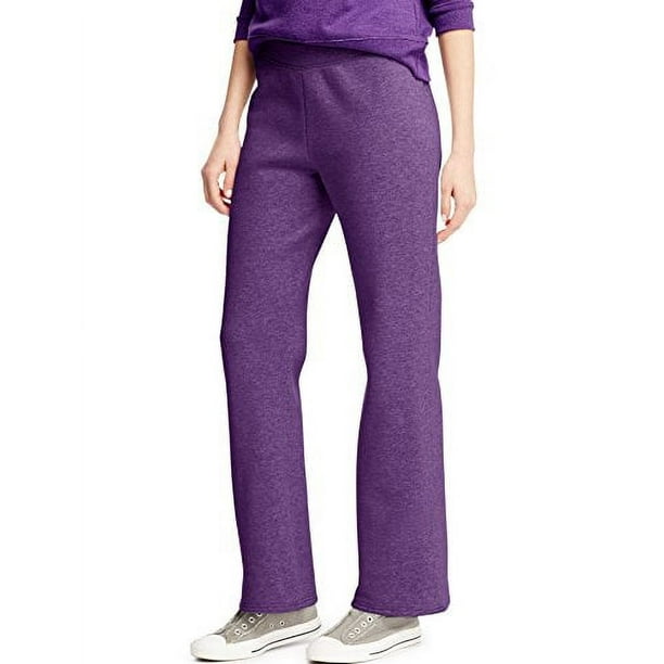Hanes ComfortSoft EcoSmart Women's Open Bottom Fleece Sweatpants, Sizes ...