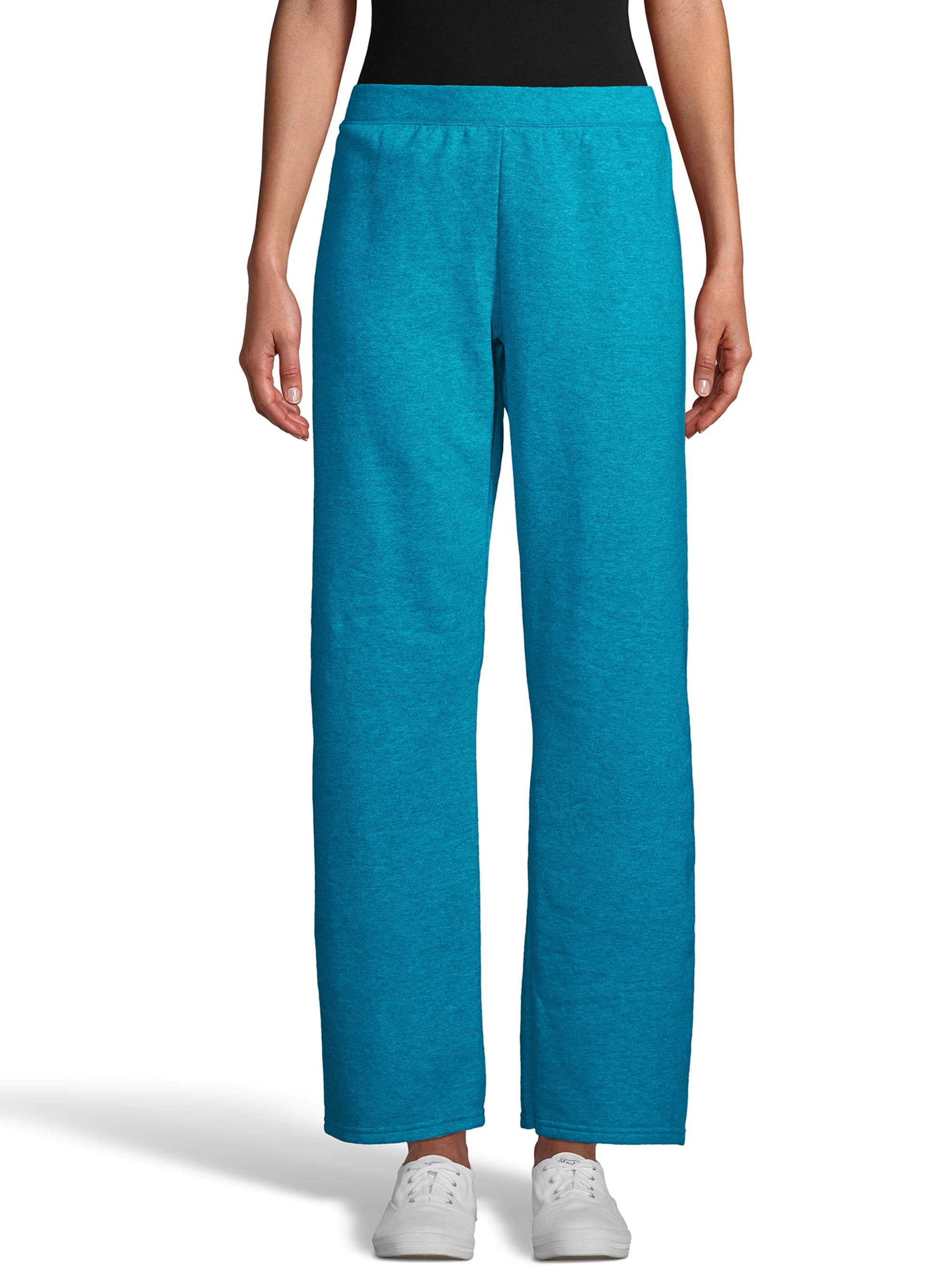Hanes ComfortSoft EcoSmart Women's Open Bottom Fleece Sweatpants, 31 ...