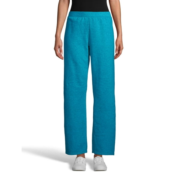 Hanes ComfortSoft EcoSmart Women's Open Bottom Leg Fleece Sweatpants