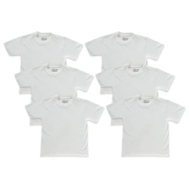 Hanes ComfortSoft Tagless Boys' Crewneck T-Shirt 6 Pack - Walmart.com