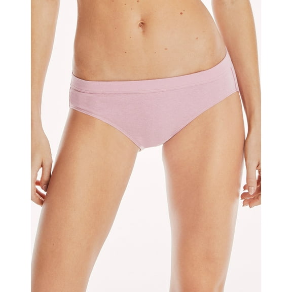 Hanes Women's Pure Comfort Hipster Underwear, Organic Cotton, 6-Pack Assorted 8
